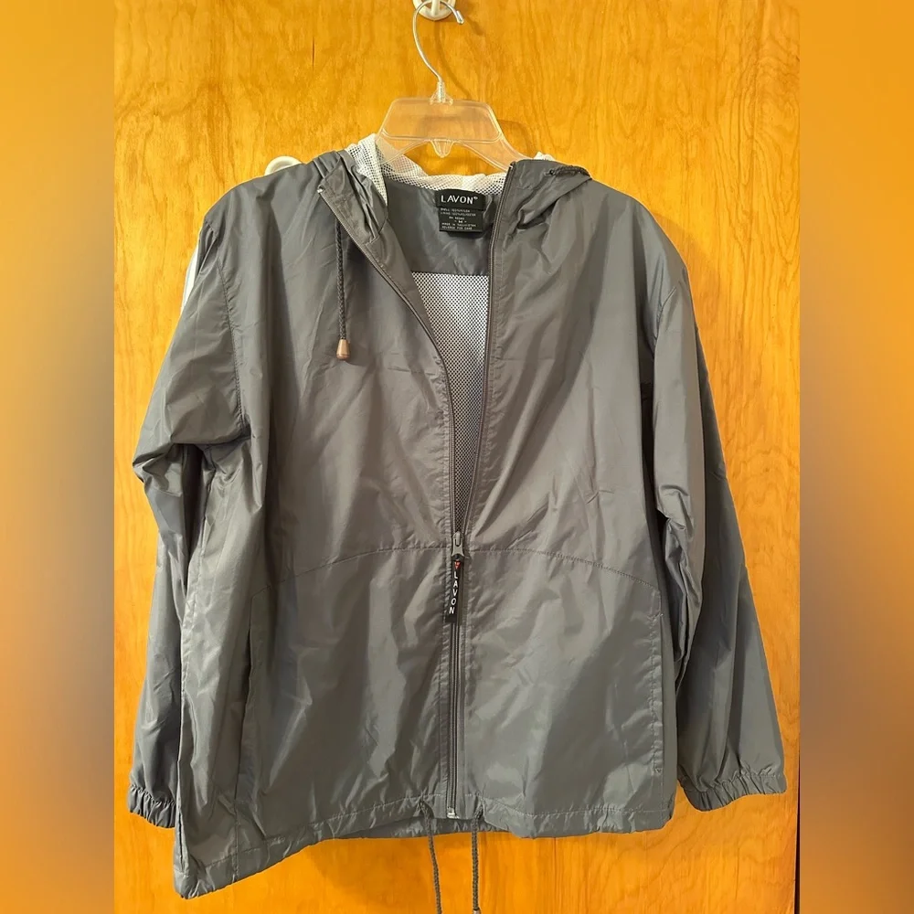 Gray Windbreaker Jacket - Picture 1 of 3